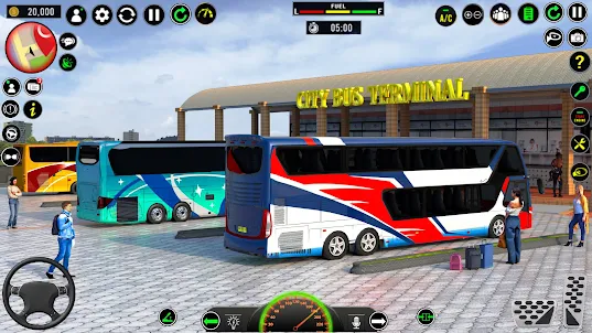 美國豪華巴士駕駛遊戲3D