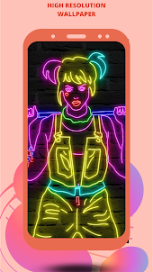 neon lights wallpaper 4k