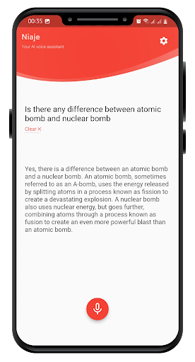 Niaje - AI Voice Assistant Screen 2