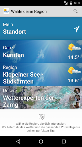 Android application Kärnten Wetter screenshort