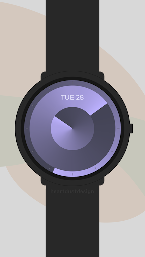 Android application Conical Gradient Watch Face screenshort
