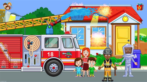 My Town : Fire station Rescue Free screenshots 6