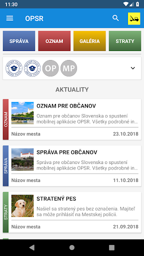 OPSR - Obecná polícia SR Screen 3