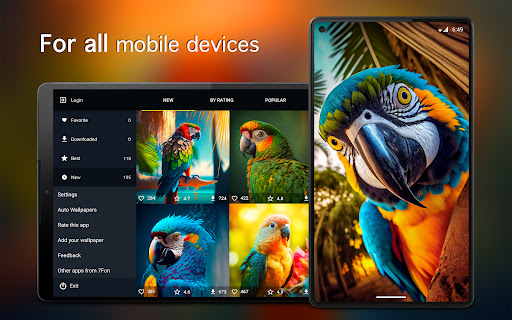 Screenshot of Parrot Wallpapers 4K