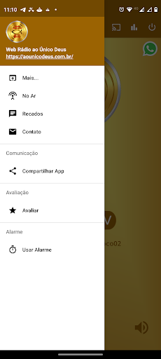 Web Rádio ao Único Deus Screen 2