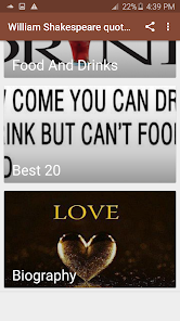 Captura de Pantalla 5 William Shakespeare quotes android