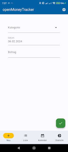 openMoneyTracker Screen 3