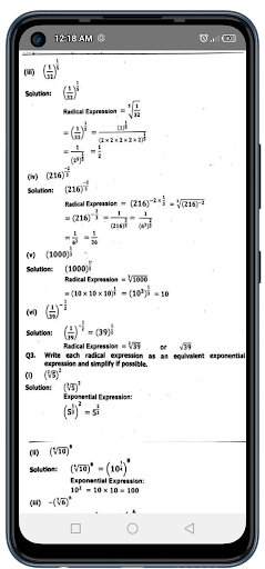 9th Math keybook Federal Board