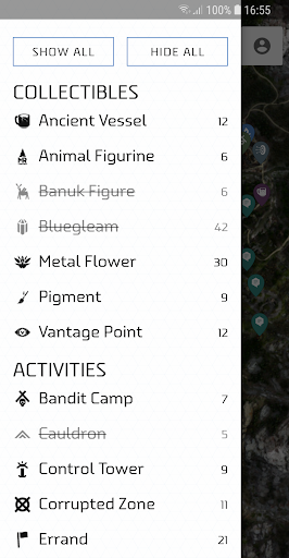 MapGenie: HZD Map Screen 2