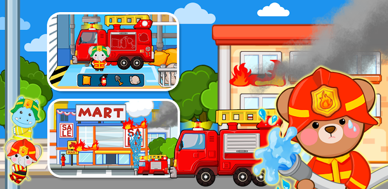 Children's Fire Truck Game - Firefighter Game