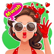 Animated Kiss Stickers For WhatsApp