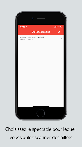 Android application ImproSuisse Tickets screenshort