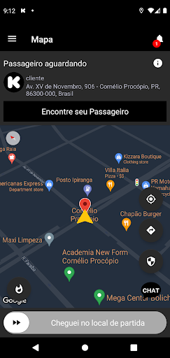 Klibs Motorista Screen 2