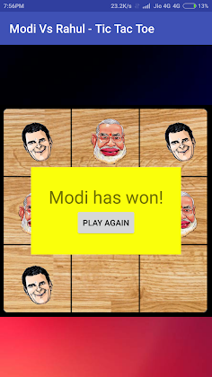 Modi Vs Rahul - Tic Tac Toe - Screenshot 3