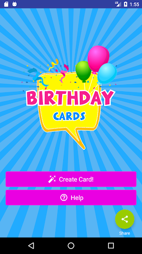Android application Birthday cards screenshort