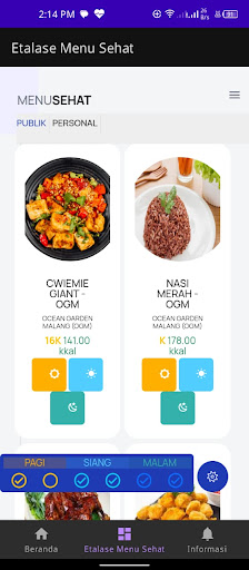 Menu Sehat DM Screen 2