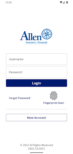 Android application Allen Insurance Mobile screenshort