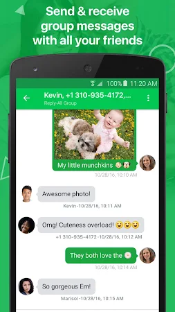 Game screenshot textPlus: Text Message + Call apk download