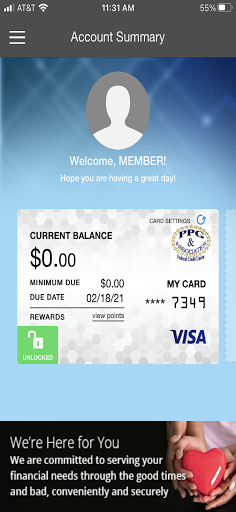 PPGFCUcredit Screen 2
