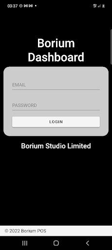 Android application Borium Dashboard screenshort