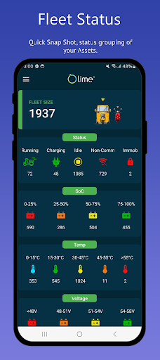 Android application Lime IoT screenshort