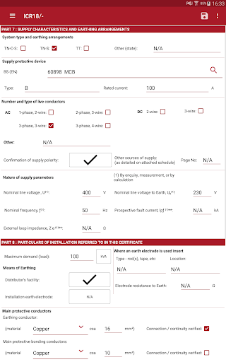 Android application Clik Cert Electrical screenshort