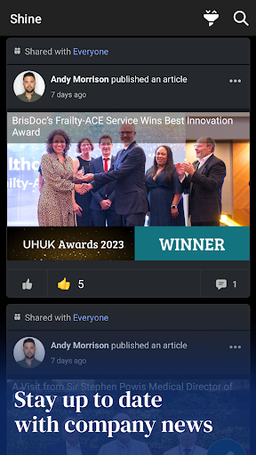 Android application BrisDoc Shine screenshort