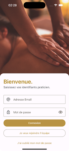 Android application Camille Becht Praticien screenshort