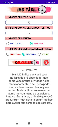 IMC FÁCIL Screen 3