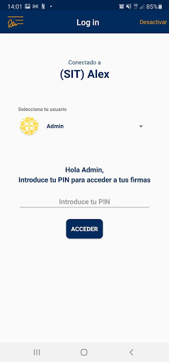 Android application DF-Server Signature Instant screenshort