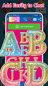 Alphabet Stickers for WA PRO