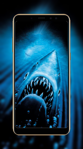 Scary Shark Attack Wallpaper