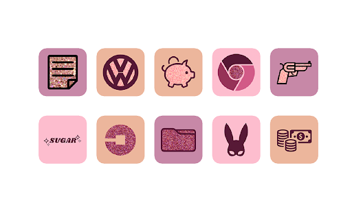 Pink Baddie Icon Pack Screen 2
