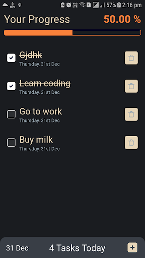 myTODO Screen 2
