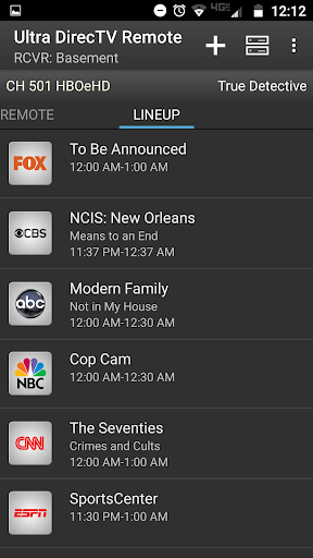 Ultra DirecTV Remote Screen 3