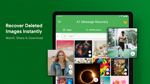 Screenshot of Deleted Messages Recovery App