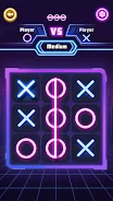 Download Tic Tac Toe 2 Player:Glow XOXO on PC with MEmu
