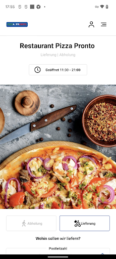 Android application Restaurant Pizza Pronto screenshort