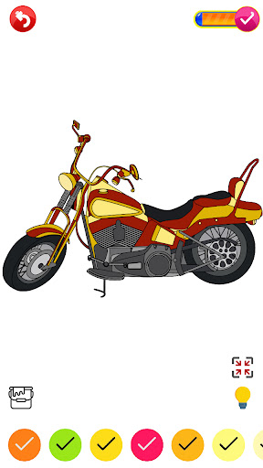 Bikes Color By Number Screen 3