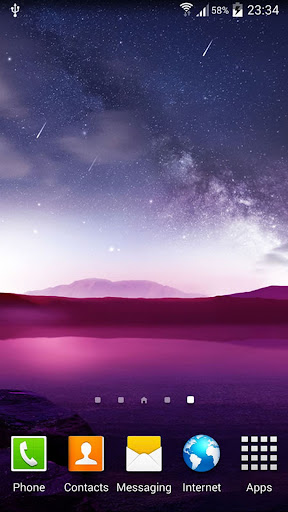 Android application Night Live Wallpaper screenshort