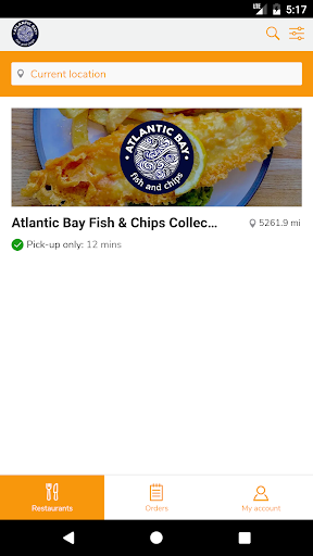 Android application Atlantic Bay Fish and Chips screenshort