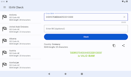 Captura 12 Verificación IBAN (IBAN Check) android