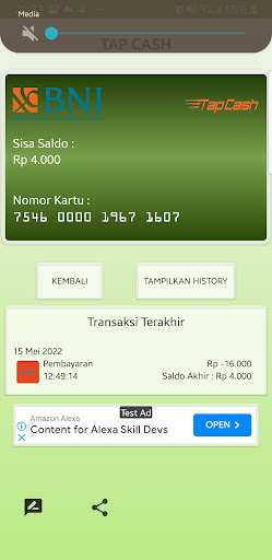 Cek Saldo Universal Screen 2