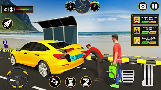 Real Taxi Driver Taxi Sim Game
