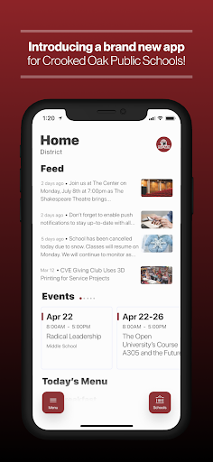 Android application Crooked Oak Public School screenshort