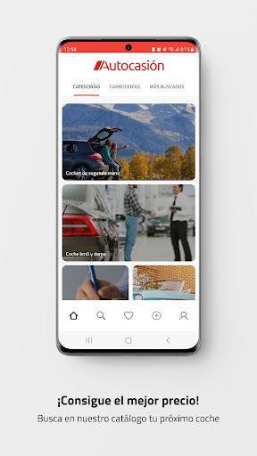 Android application Autocasión screenshort