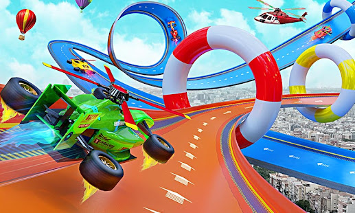 Flying Formula Car Race Game 1.7 APK screenshots 1