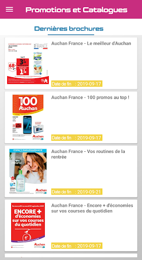 Android application Auchan Catalogue France screenshort