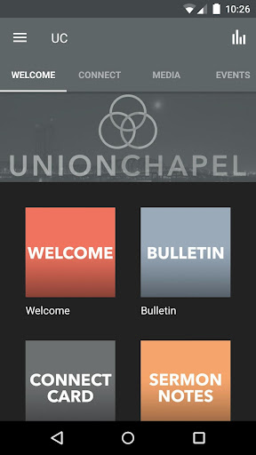 Android application Union Chapel screenshort