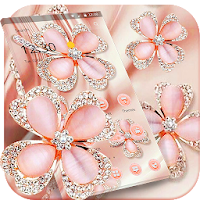 Glitter Gold Rose Diamond Flower Theme